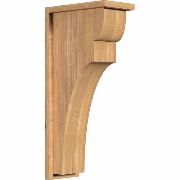 Ekena Millwork Yorktown Smooth Corbel w/Backplate, Western Red Cedar, 7 1/2"W x 14"D x 30"H COR08X14X30YOR01SWR - main